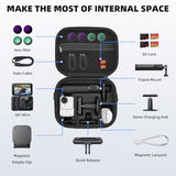 Carrying Case For Insta360 Go Ultra, Portable Nylon Travel Storage Bag, Hard Protective Case With Shoulder Strap For Insta360 Go Ultra Camera Accessories
