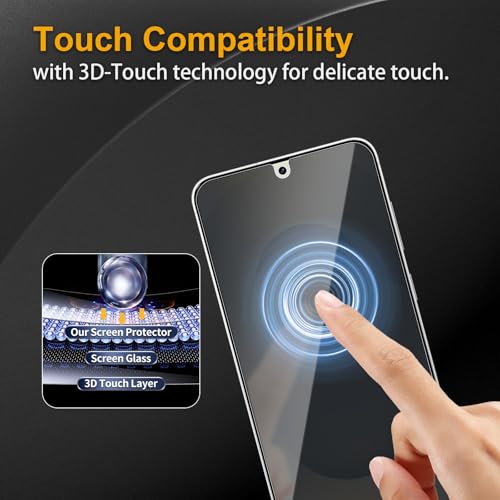 2 Pack Privacy Screen Protector for Samsung Galaxy S24 + / S24 Plus / S25 + / S25 Plus, Anti Spy Tempered Glass 9H Hardness, Black Protector Anti