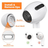 Compatible With Airpods Pro 2Nd/1St Generation Replacement Ear Tips With Cleaner Kit,Noise Reduction Holewith & Built-In Dust Guard Screen, Silicone Ear Tips 3 Sizes (S/M/L)-White