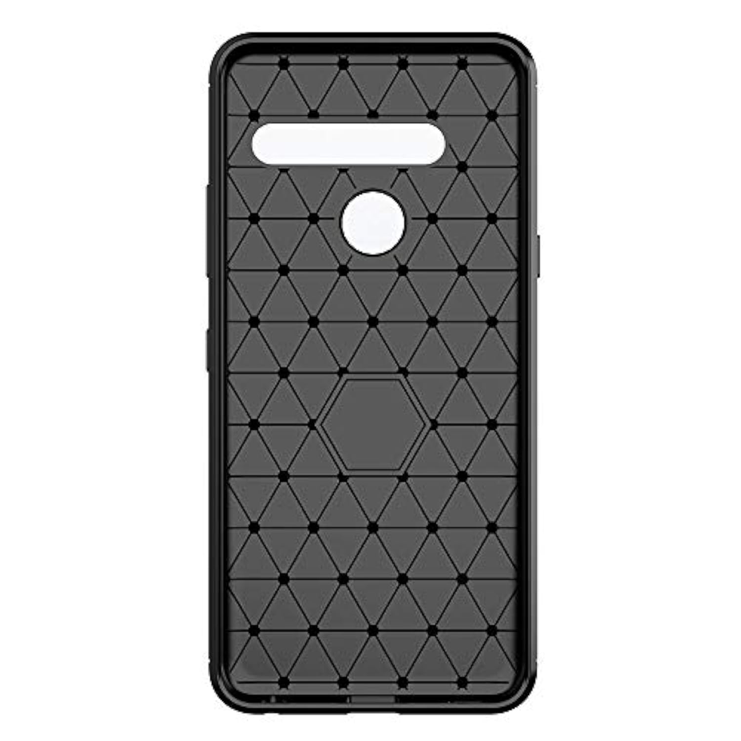 Phone Case for LG G8s ThinQ with Tempered Glass Screen Protector Cover