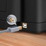 Usb C To Usb B Printe Scanner Cable Compatible With Midi Controller Dj Controller, Google Chromebook Pixel, Macbook Pro, Hp Canon Printers, Ipad Pro And More Type-C Devices/Laptops