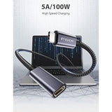 Usb C Extension Cable 10Ft/3M, Usb C Extension Cable Type C 3.1 Male To Female