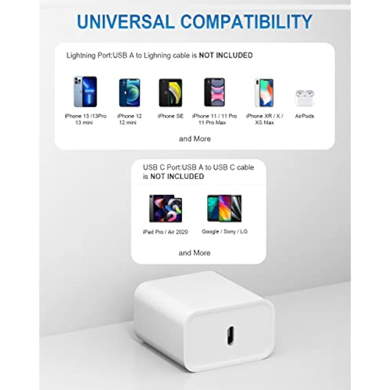 Charger Iphone Charger Fast Charging Usb C Charger Block Iphone Charger Cord Fast Charger Block C Chargers For Iphone 14/14Pro Max/Iphone 13/13Pro/12 Pro/Ipad