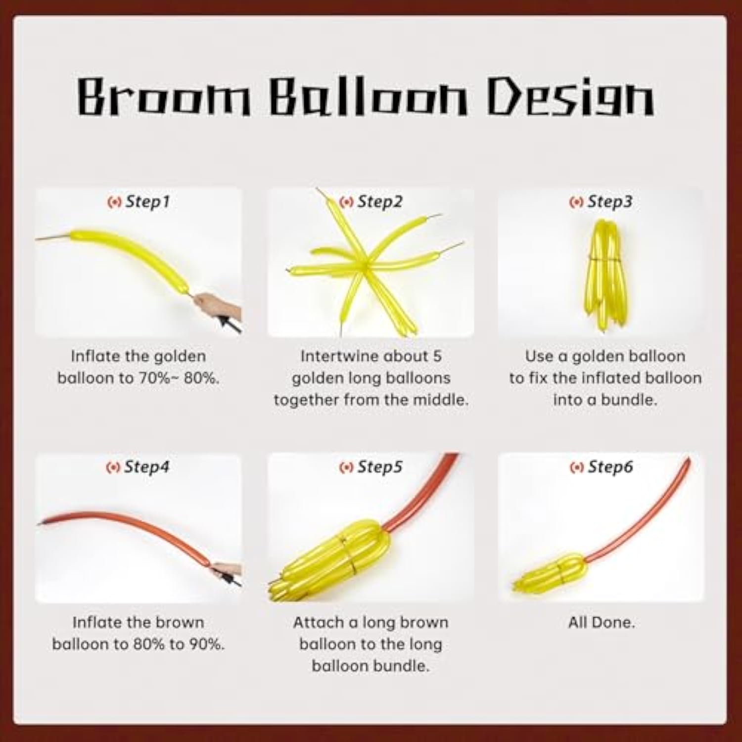 144Pcs Magical Wizard Balloons Arch Kit, Burgundy Mustard Yellow Black Metallic Gold Confetti Balloons S-Shaped Balloons 260 Balloons For Magic Themed Birthday Baby Shower Party Decorations