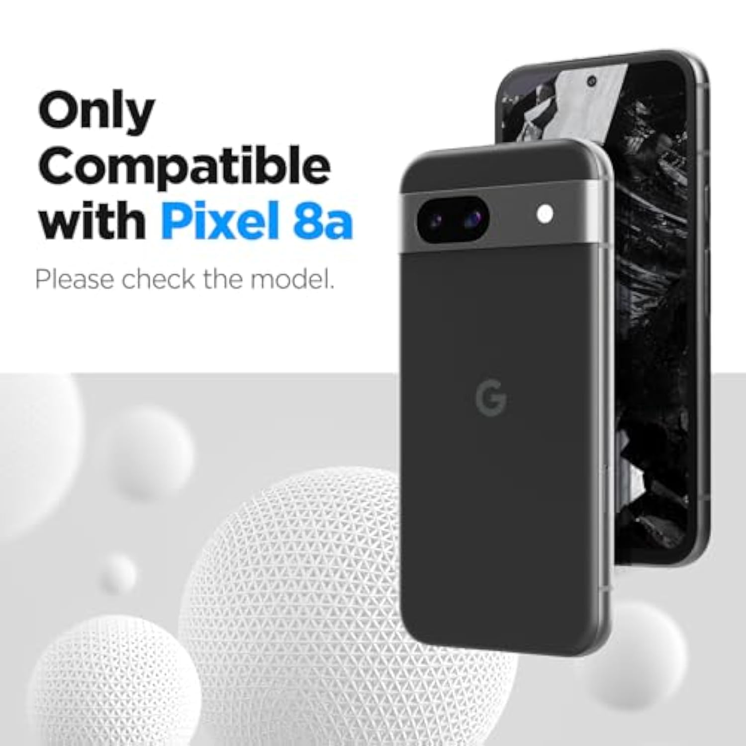 Spigen Tempered Glass Screen Protector [GlasTR AlignMaster] Designed for Pixel 8a [Case Friendly] - 2 Pack…