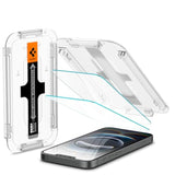 Spigen Tempered Glass Screen Protector [GlasTR EZ FIT] designed for iPhone 16e / iPhone 14 / iPhone 13 Pro/iPhone 13 [Sensor Protection - 2 Pack]