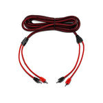 DS18 R12 RCA Cable Ultra Flex 12 Feet - 2-Male to 2-Male Stereo Audio Cables, 2RCA Male to 2RCA Male Stereo Cable for Home Theater, HDTV, Amplifiers, Hi-Fi Systems, Car Audio, Speakers. (12ft / 3.6m)