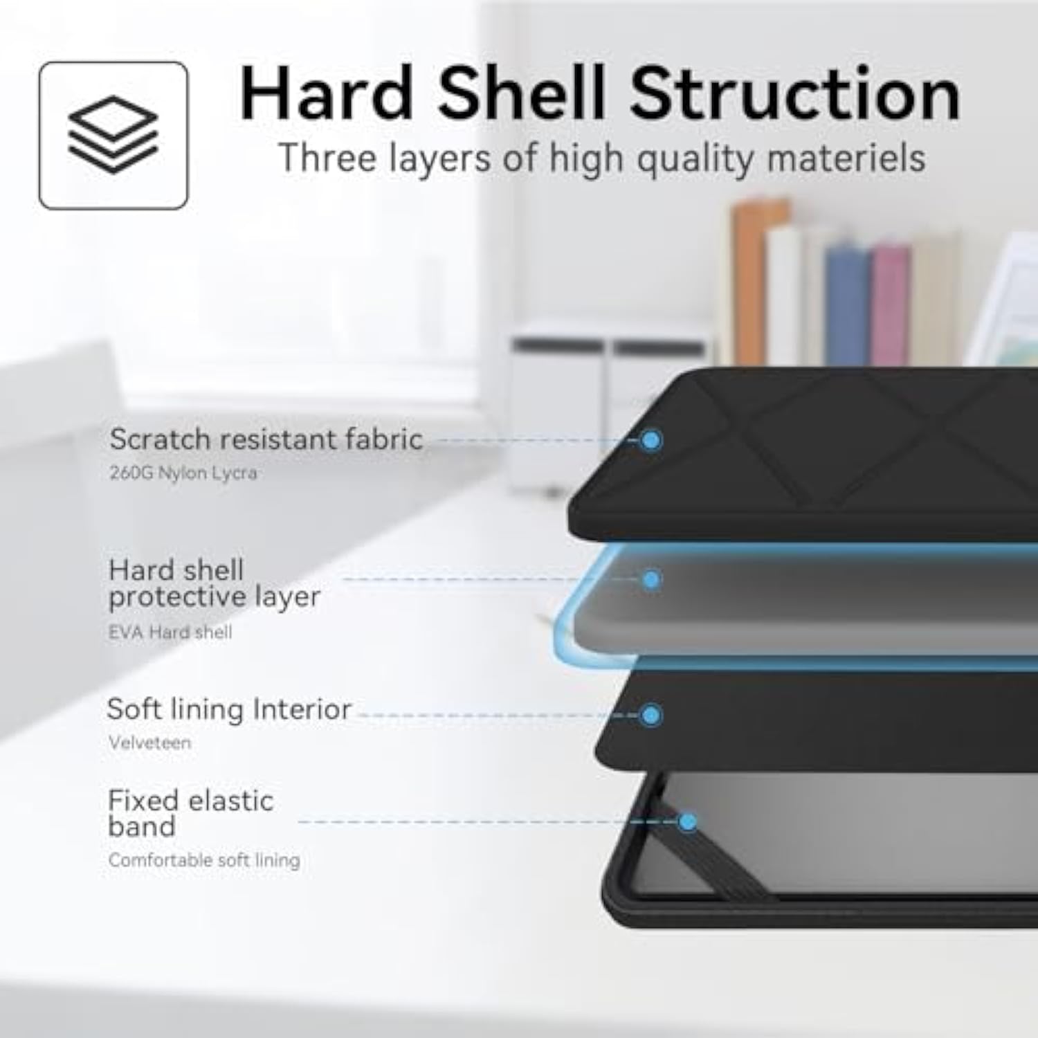 Smatree Hard EVA Protective Sleeve Case Compatible for 17.3 inch Dell Alienware x17 R2 Gaming Laptop, for Alienware m17 R5/R4/R3/R2 Gaming Laptop 17.3 inch Slim and Anti-Shock Case Notebook Bag(X8333)