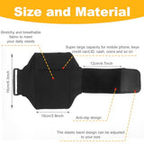 Cell Phone Leg Straps, Black Leg Phone Holder, Adjustable Cellphone Leg-Band for Women and Men, Non Slip Smartphone Armband for Running, Hiking,