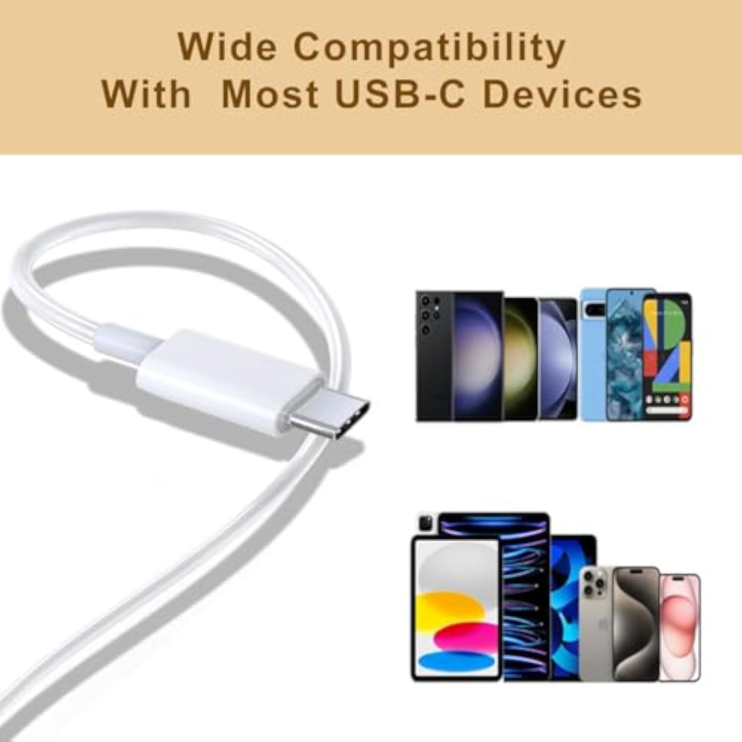 2 Pack Of Usb C Headphones For Iphone 16/16 Pro/16 Plus/16 Pro Max/15/15 Plus/15 Pro/15 Pro Max,Usb Type C Earphones Hifi Stere, White Wired Earbuds With Microphone & Volume Control