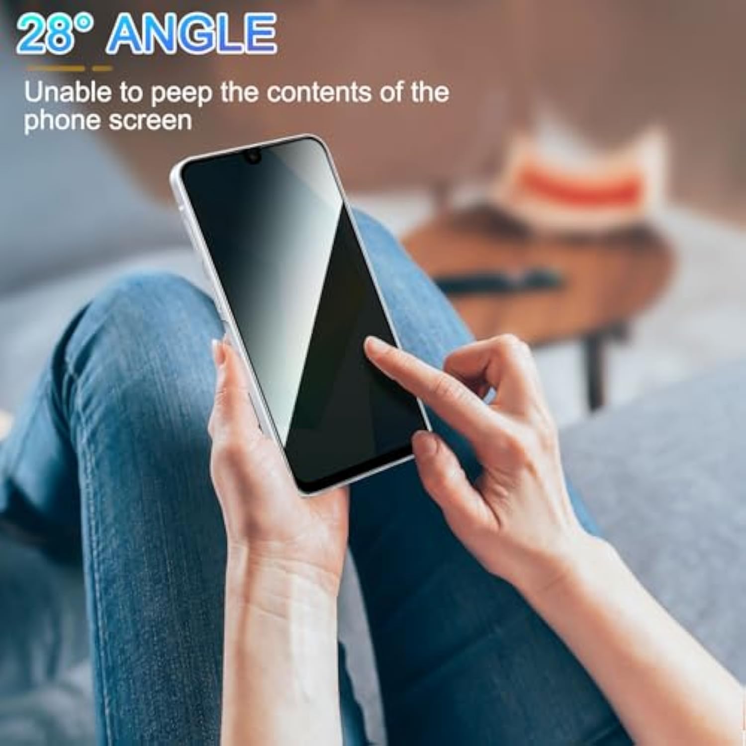 2 Pack Privacy Screen Protector For Samsung Galaxy A06 [Anti-Spy Tempered Glass], Ultra Hd, Anti-Scratch, Bubble-Free, Easy Install 9H Protective Glass For Galaxy A06