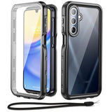 For Samsung Galaxy A15 5G Case Waterproof, Ip68 Underwater With Built-In Screen Protector, Full Body Military Grade Shockproof Dustproof Protective Rugged Cover, Black