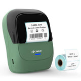 Thermal Label Maker Machine: 2 Inch Portable Bluetooth Label Printer 221B Mini Wireless Barcode Printer Compatible With Ios & Android For Small Business Home Office Organization (Green)