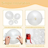Pearl White Balloons Different Sizes For Garland Arch, 134Pcs Premium Party Latex Balloons For Birthday Party Graduation Wedding Anniversary Baby Shower Party Decoration