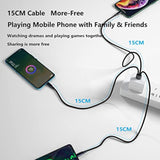Usb C Splitter Cable,Usb A Male To 3 Type-C Male Charge Cable,3 In 1 Nylon Bra