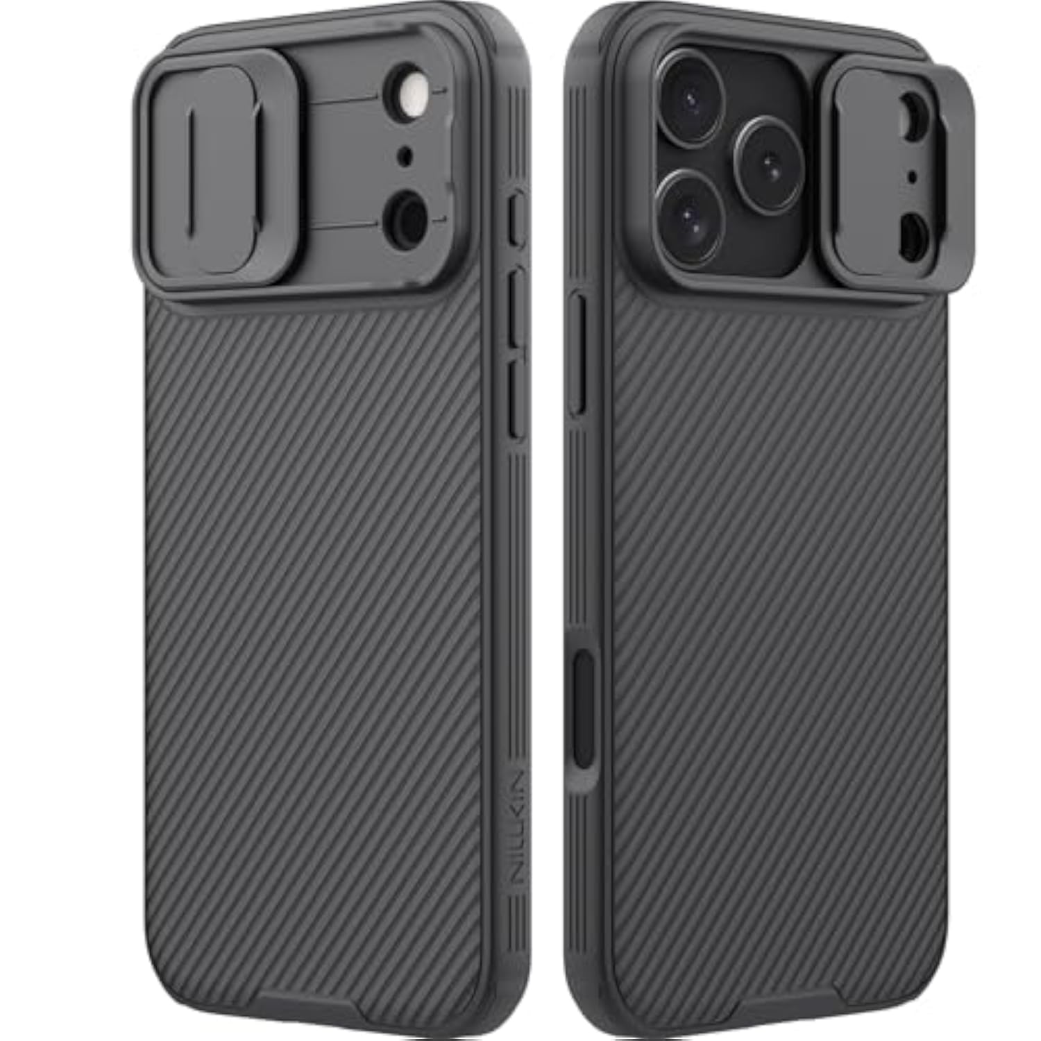 Camshield Case for iPhone 17 Pro Max - Built-in Dual Camera Cover, Slim Profile, Military Grade Drop Protection, Shockproof Bumper Phone Case 6.9 inch, Black