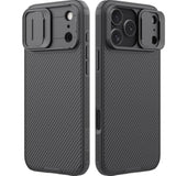 Camshield Case for iPhone 17 Pro Max - Built-in Dual Camera Cover, Slim Profile, Military Grade Drop Protection, Shockproof Bumper Phone Case 6.9 inch, Black