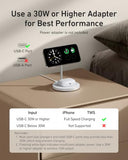 Anker MagSafe Compatible MagGo Charger Stand, iPhone 17 Wireless Charger, 2-in-1 Charging Station, Qi2 Certified 15W Fast Charging, for iPhone