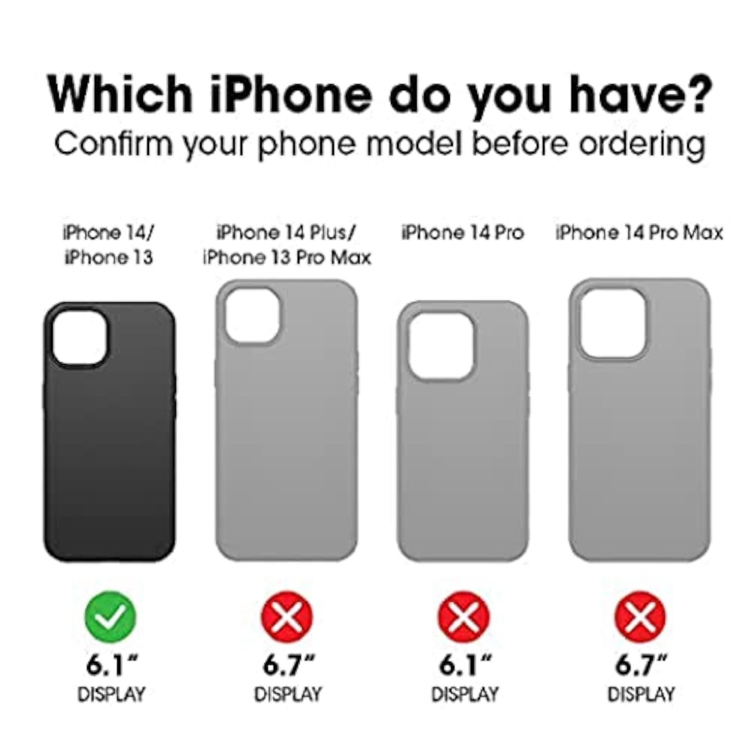 OtterBox iPhone 14 & iPhone 13 Commuter Series Case - Black, Slim & Tough, Pocket-Friendly with Port Protection