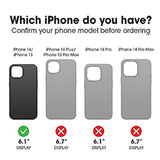 OtterBox iPhone 14 & iPhone 13 Commuter Series Case - Black, Slim & Tough, Pocket-Friendly with Port Protection