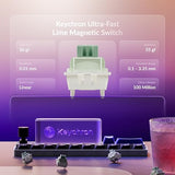 Q6 HE Wired Hall Effect Keyboard, Rapid Trigger Magnetic Switch Keyboard Hot Swappable, 8000 Hz Polling Rate Full-Size Layout Aluminum, Custom RGB