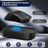 Mouse Jiggler, Ultra Slim, 20Db Quiet & Noiseless, Undetectable Mouse Mover Simulates Realistic Movement, Driver-Free Shaker For Keeping The Pc Active And Secure