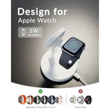 3 In 1 Wireless Charger For Magsafe, Wireless Charging Station, Compatible With Iphone 15/14/13/12, Apple Watch, Airpods Pro/3/2 (Cable And Adapter Included) White