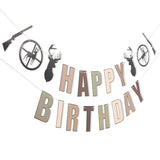 Deer Hunting Camo Happy Birthday Banner - Deer Hunting Party Decorations,The Big One Deer Hunting Birthday Banner,Buck Deer Party Decorations