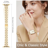 Slim Metal Band Fits  Watch Bands for Women 42mm(Series 11/10) 40mm 41mm 38mm, Stainless Steel iWatch Bands for Women, Dressy Band for