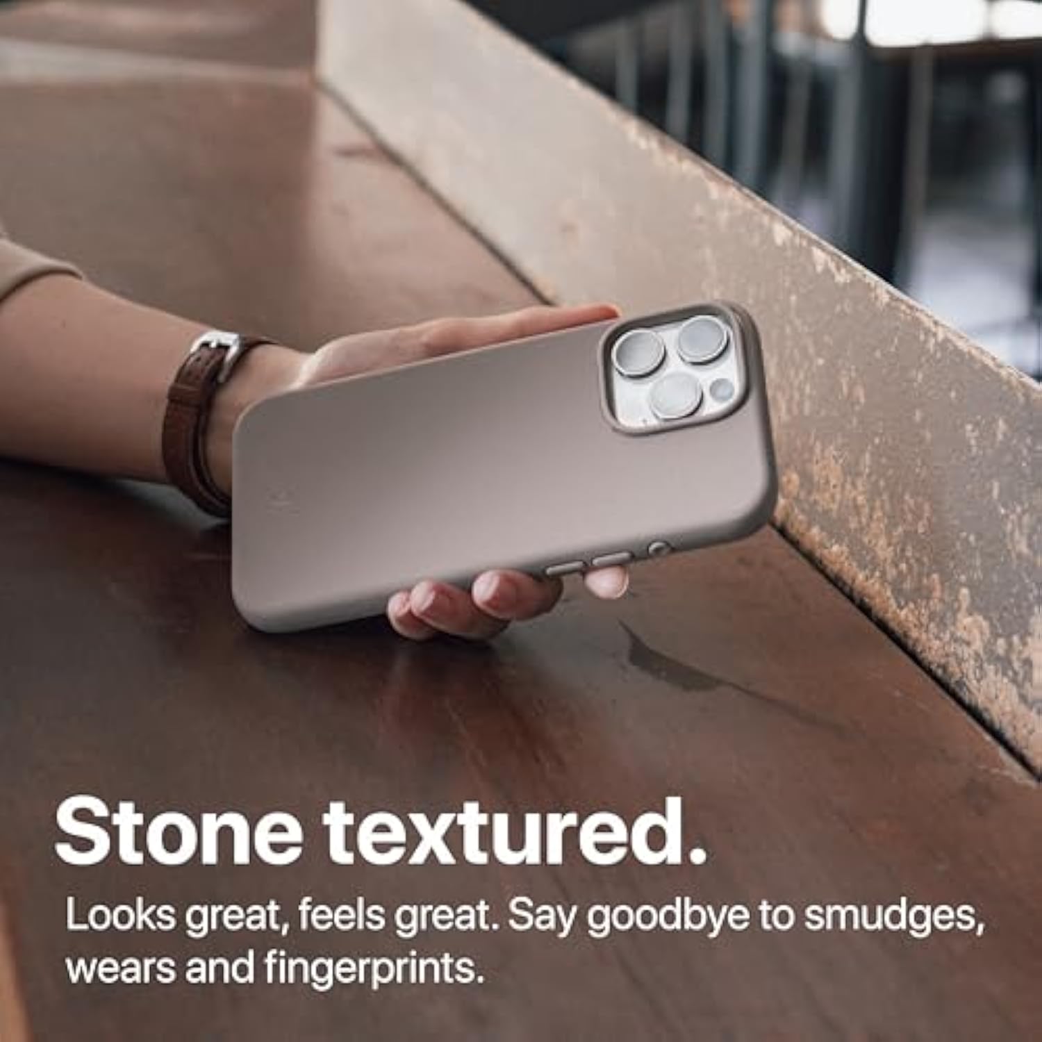 For Iphone 16 Pro Max Magnetic Case, [Covered Camera Control Button], Compatible With Magsafe, Tpu, Minimalist, Slim/Thin, Grippy - Dune Series (Stone, Iphone 16 Pro Max)