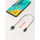 CableCreation Short Micro USB Cable 1FT, Micro USB Charging Cable 24 AWG Triple Shielded Works for Raspberry Pi Zero, Kindle(2019), TV Stick, PS4, Chromecast, Power Bank, 0.3m Black