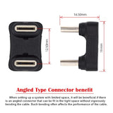 480Mbps Usb-C Type C Male To Male Coupler Extender Power Data Adapter Opposite