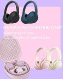 Headphone Case for Sony WH-CH720N Soundcore by Anker Q20i, Hard Portable Over Ear Headphone Carrying Case, Wireless Headphone Storage Protective Case