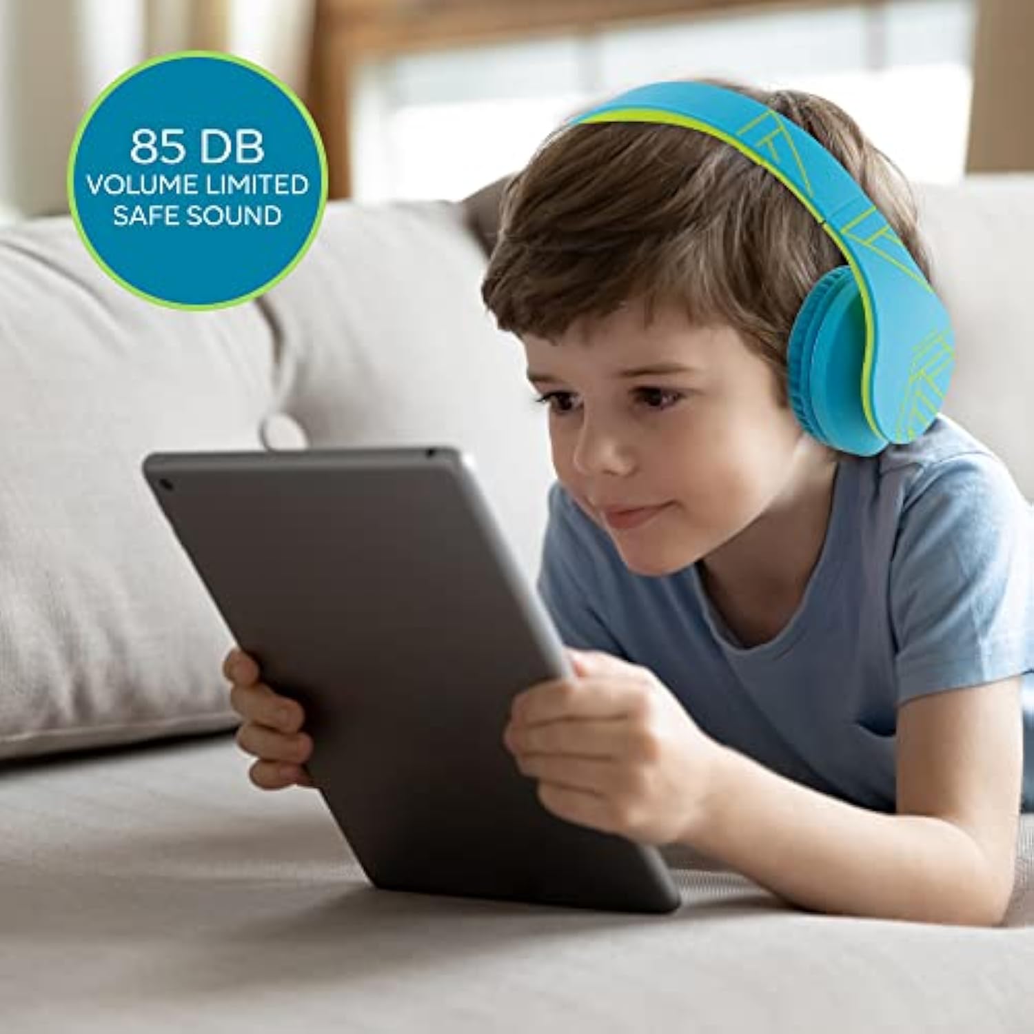 PowerLocus Kids Headphones Over-Ear, Bluetooth Wireless Headphones for Kids,wi