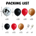 157Pcs First Rodeo Balloon Garland Arch Kit - First Rodeo Party Decorations Backdrop With Black Red Khaki Cow Printed Balloon For Cowboy Themed Party Baby Shower Farm Birthday Party Decorations