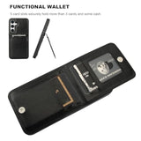 For Samsung Galaxy S25 Plus Case Wallet With Credit Card Holder, Flip Premium Leather Magnetic Clasp Kickstand Heavy Duty Protective Cover For Samsung Galaxy S25 Plus 6.7" (Black)