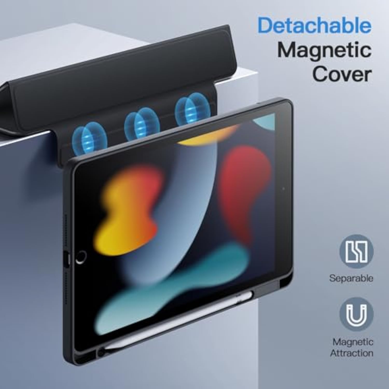 JETech Detachable Case for iPad 9/8/7 (10.2-Inch, 2021/2020/2019 Model, 9th/8t