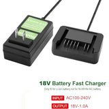 3.0Ah 18V Battery And Charger Set For Hitachi Bsl1815X Bsl1815S Bsl1830 Bsl1830C 330139 330557 339782 Replacement Battery