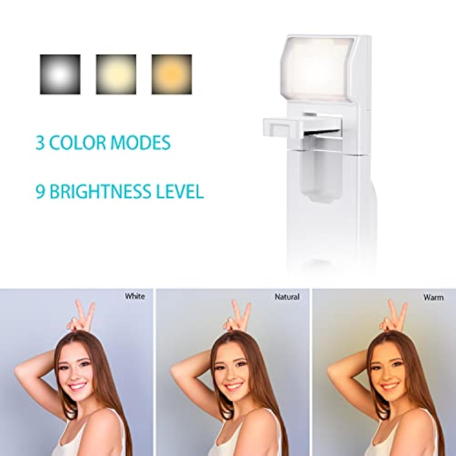 40” Selfie Stick Tripod Quadrapod, Onboard Light, Wireless Bluetooth Remote, Extendable, Stainless Steel, 3 Light Modes, 9 Brightness Levels, Compatible With All Iphone & Android Devices