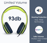 Kids Headphones Volume Limited Over Ear Headphones for Kids Foldable Headphones for Children Boys Girls Toddler Ideal for Tablet, Smartphone, Laptop