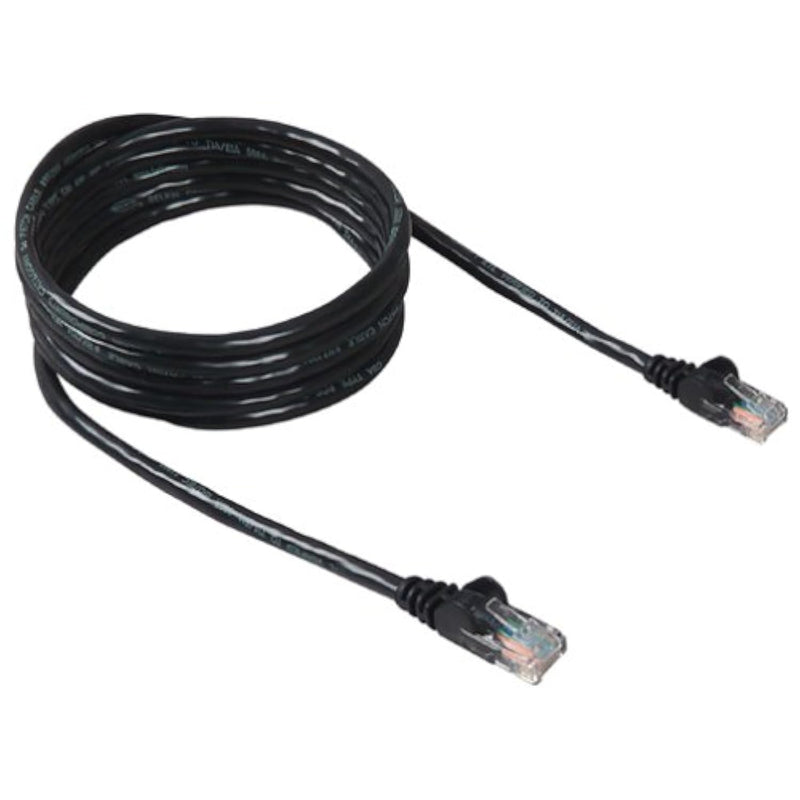 Belkin A3L791-10-BLK-S CAT5E Patch Cord Snagless, Black - 10ft