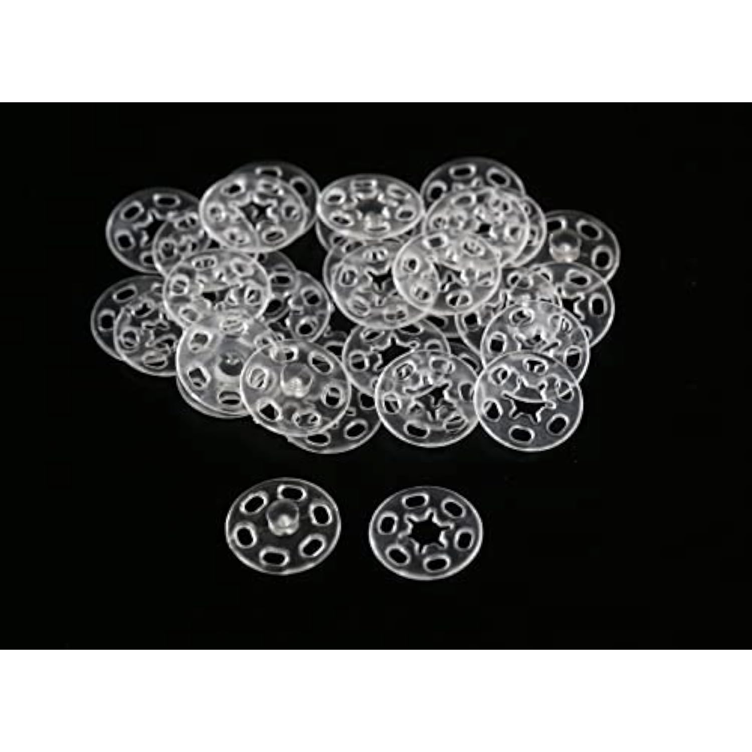 18Mm (23/32 Inch) Transparent Sewing Plastic Snap Buttons For Sewing G