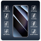Privacy Screen Protector And Camera Lens Protector For Samsung Galaxy S23, Double Shatterproof Anti-Spy Tempered Glass Film, Private Protection, [Anti-Scratch][9H Hardness], 3-Pack Each