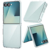 for Galaxy Z Flip 7 Case Clear, Shockproof Phone Case for Z Flip 7 [Anti-Yellow], Crystal Clear Case compatibel with Flip 7 - Transparent