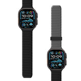 Double Sided Reversible Band Compatible with  Watch 49mm 46mm 45mm 44mm 42mm, Magnetic Wristband Soft Silicone Straps for iWatch Ultra 3 2 1 SE