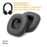 Earpads For Marshall Major Ii Replacement Ear Cushion Pads With Protein Leather And Memory Foam For Major 2 Bluetooth Headphones Only, Black