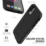 For Iphone 11 Waterproof Case 6.1 Screen Protector Underwater Shockproof Full-Body Dustproof Rugged Case For Aplle Iphone 11 (Black & Gray)