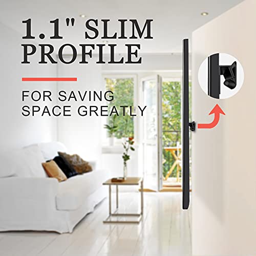 No Stud TV Wall Mount, Drywall Studless TV Hanger No Damage, No Drill, Non Screws, Dry Wall Flat Screen TVs Easy Install Bar Bracket fits VESA 12-55