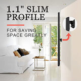 No Stud TV Wall Mount, Drywall Studless TV Hanger No Damage, No Drill, Non Screws, Dry Wall Flat Screen TVs Easy Install Bar Bracket fits VESA 12-55