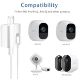 Replacement 10Ft Adapter Charging Power Cord Fit For Arlo Pro/Pro2, Arlo Q, Arlo Go Indoor Camera, Wyze Cam Pan V3 V2, Yi Home Camera Oculus Go, Kasa Cam Usb A Wall Charger Power Supply Adapter Cord